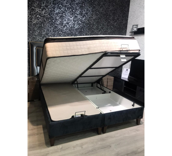 Кровать с подъемным механизмом 160*200 Night grey