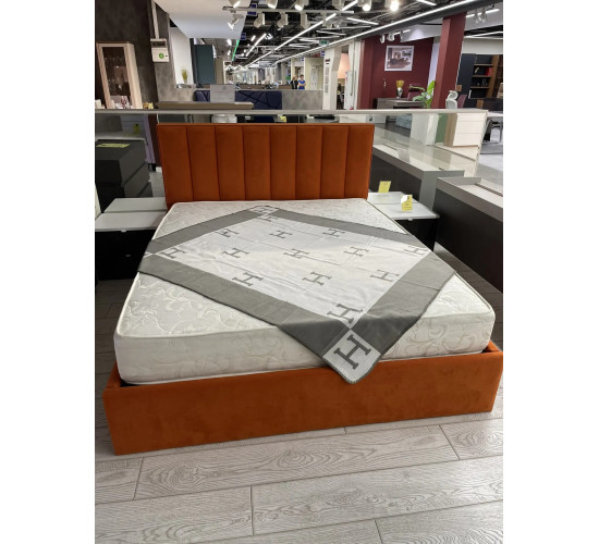 *Кровать с ящиком для белья 160*200 терракот Фиджи 2