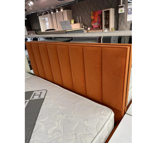 *Кровать с ящиком для белья 160*200 терракот Фиджи 2