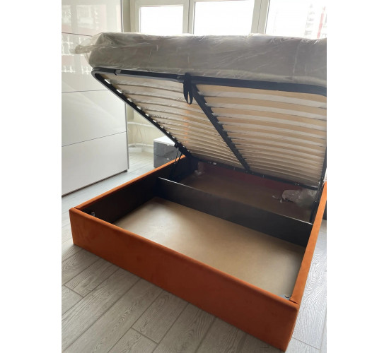 *Кровать с ящиком для белья 160*200 терракот Фиджи 2