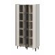 Шкаф-витрина 3 дв. Модена Жемчуг