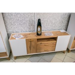 * Комод 3 дв. 2 ящ. белый Сканди