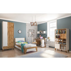 Кровать 90*200 белый Сканди