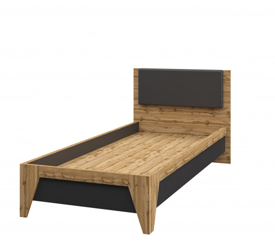 Кровать 90*200 графит Сканди