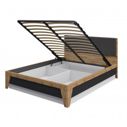 Кровать 160*200 графит Сканди